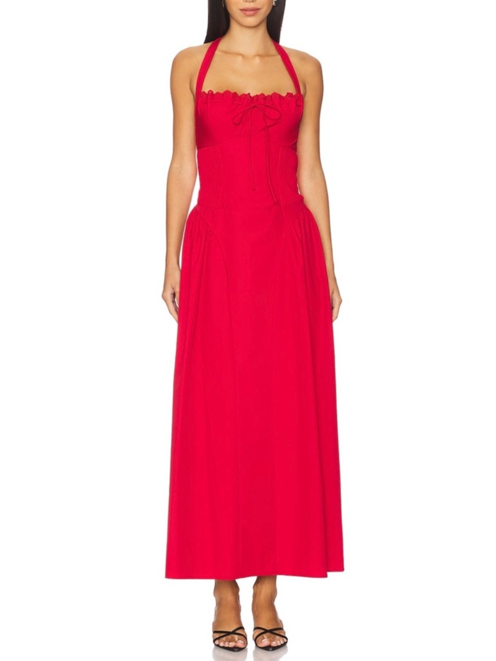 More To Come Red Maxi dress